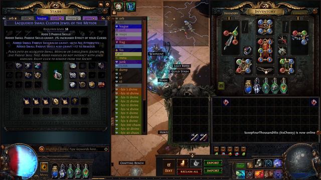 Quick and easy profit craft - Small curse effect cluster jewels