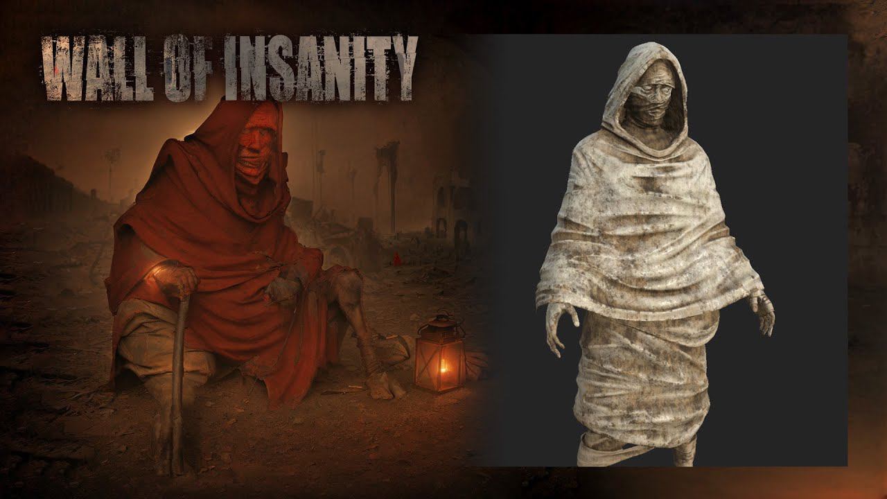 Крашу персонажа для Wall Of Insanity 2 (Substance Painter, Blender)
