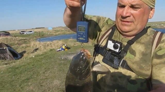 Рыбалка на  сазана озеро Сартлан 2020 май открыли сезон