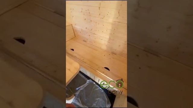 Просторная, красивая и удобная баня ПАРУС. Демонстрация соединения лунного паза. Доставка по всей Р