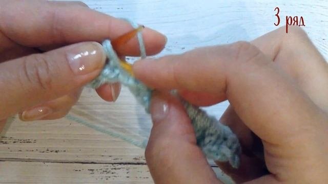 Объемный двухсторонний узор спицами для шарфов, шапок, снудов