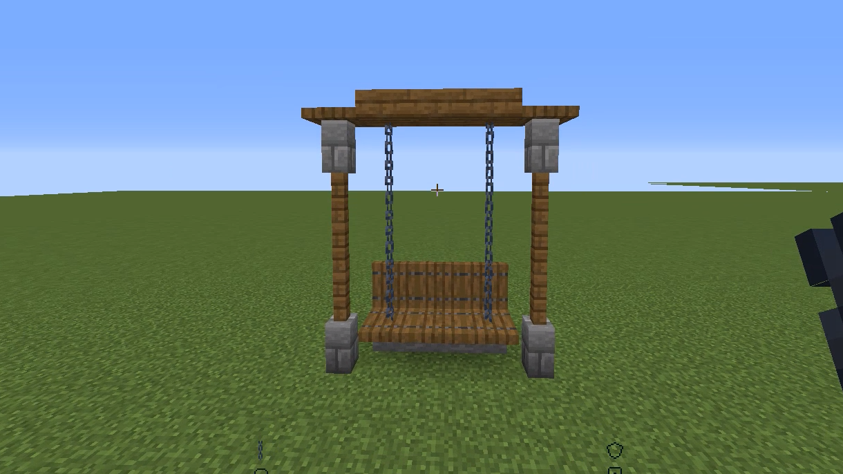 Как сделать качели в Майнкрафт | Minecraft постройки