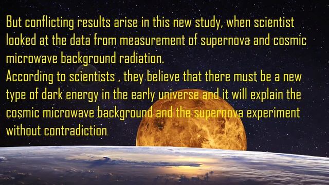 A new form of DARK ENERGY.  Does it solve the mystery of universe expansion?