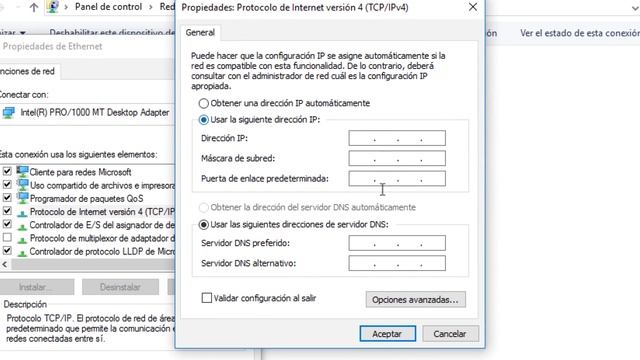 IP de VirtualBox Configurar IP estática y dinámica