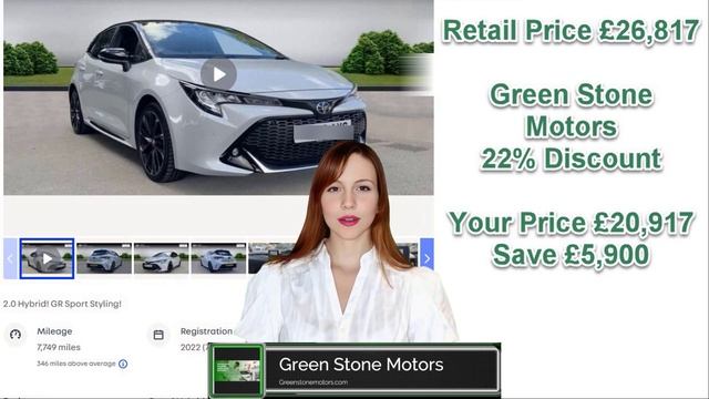 Discover the Toyota Corolla 2.0 VVT-h GR SPORT CVT Euro 6 (s/s) 5dr in the UK!