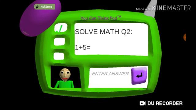 Baldi's basics in Education and learning #2 сломал 4 стену, на 20 подписчиков перезалив