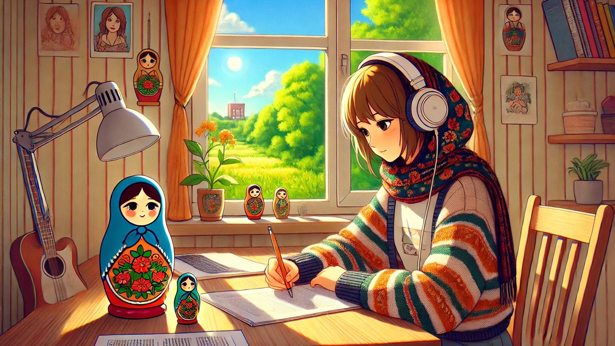 Russian Lofi Girl #Hip-Hop music