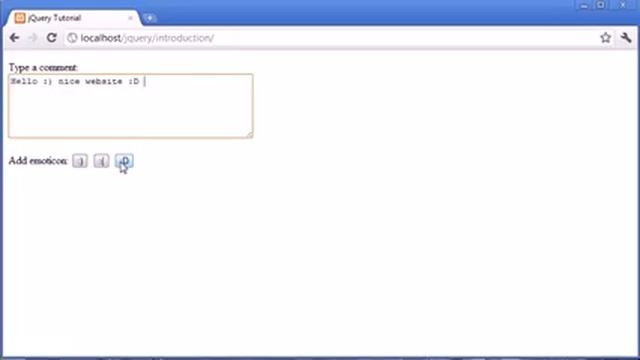 jQuery Tutorial   194   Textarea emoticon text inserter