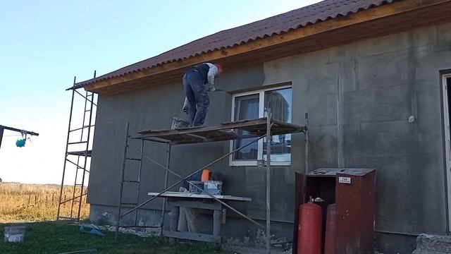 Утепление Президентского дома,американка,покраска.