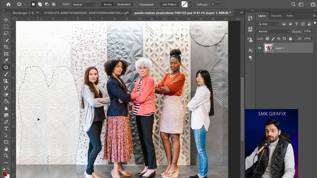 Patch Tool Adobe Photoshop #patchtool Urdu Hindi