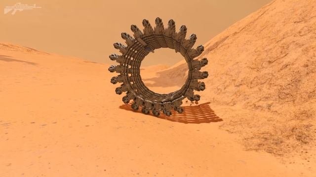 Space Engineers - Drill Wheel Of Death Fail