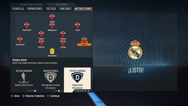 La mejor Formacion para el ARSENAL Fifa 23 ✔️