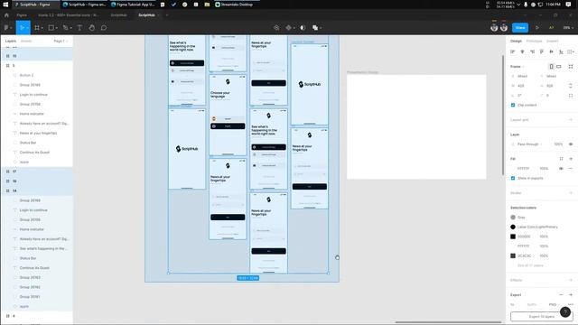 Figma Tutorial: Present Multiple App Screen For Dribbble