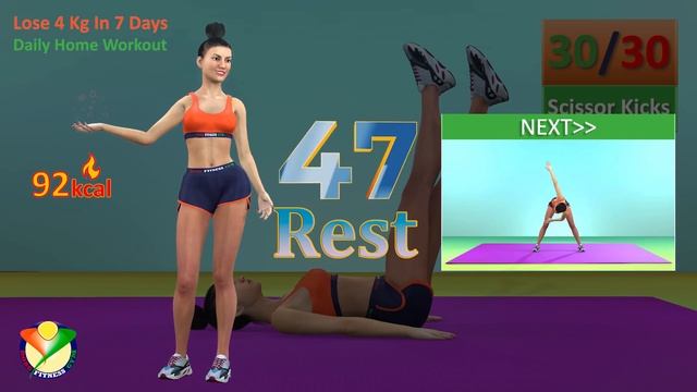 Lose 4 Kg In 7 Days Daily Home Workout For Women Fitness - Not For Beginner Daily Workout At Home