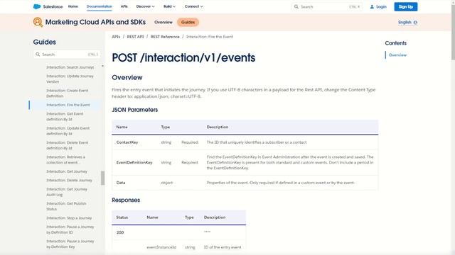 Journey Builder API Entry Event in Salesforce Marketing Cloud