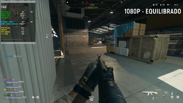 WARZONE 2.0 - TESTE COM RTX 3060 TI + RYZEN 5 7600X (FULLHD)