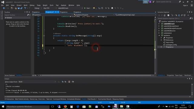 [Programowanie C#] RabbitMQ wiadomość do wielu subskrybentów ale Twitter