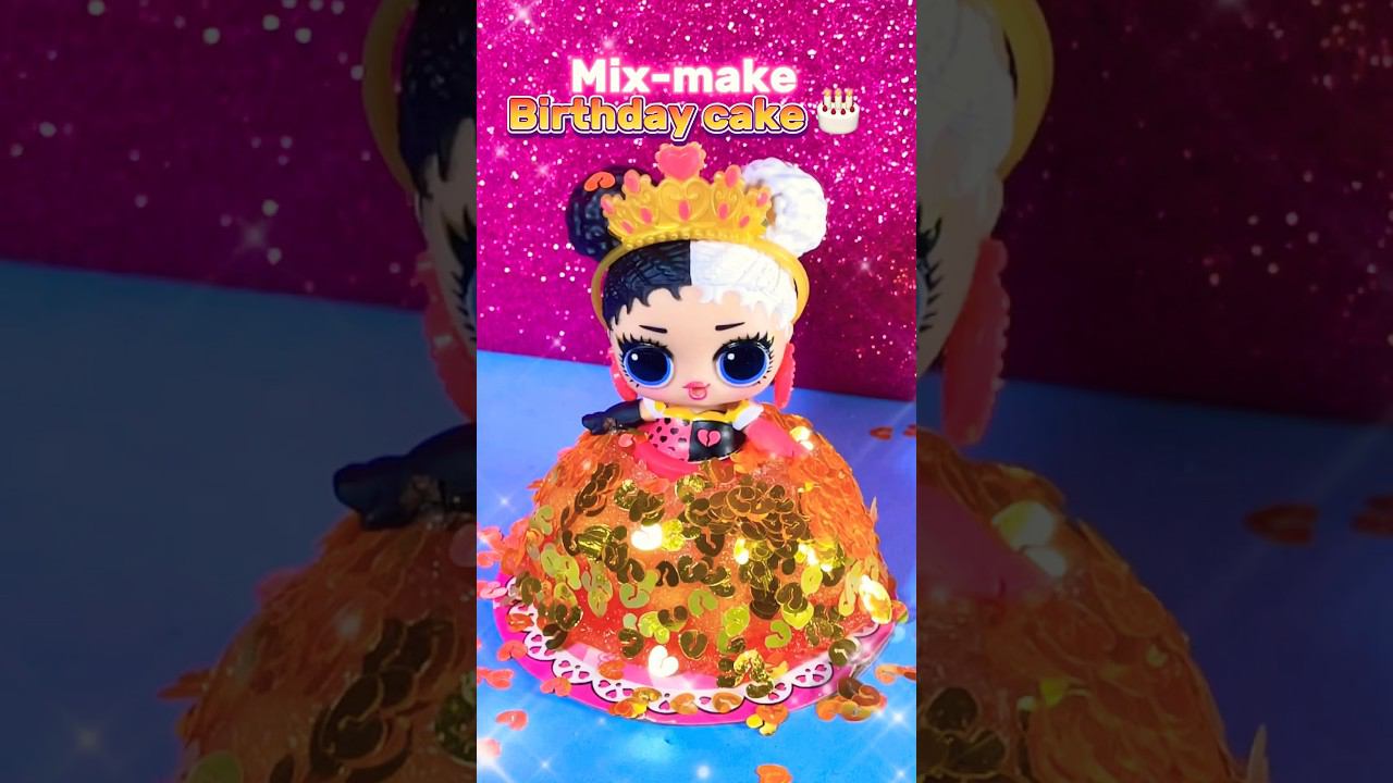 Делаю торт с куклой #lolsurprise mix-make birthday cake