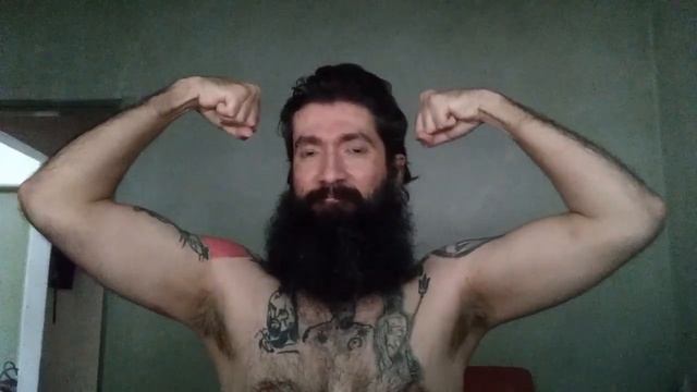 biceps flexing Wednesday