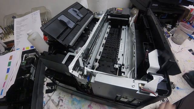 Fix Epson WF-3640 Printer "Close Scanner Unit" Error & Replace LCD Panel