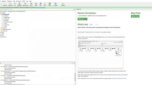 export import data mongodb