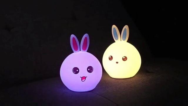 Ночник ,,Милый зайчик,,  LED лампа, светильник силиконовый