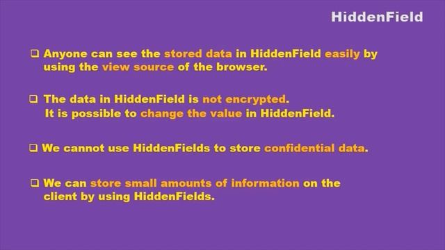 HiddenField In Asp.Net |Client Side State Management