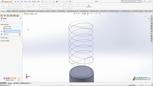 #03 SolidWorks Деталь №3