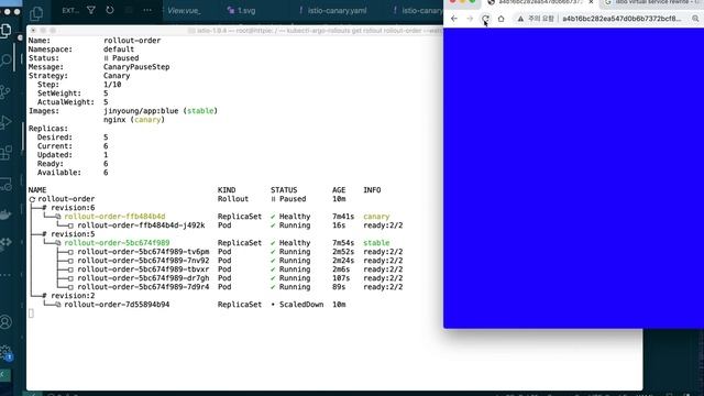argo rollout with istio