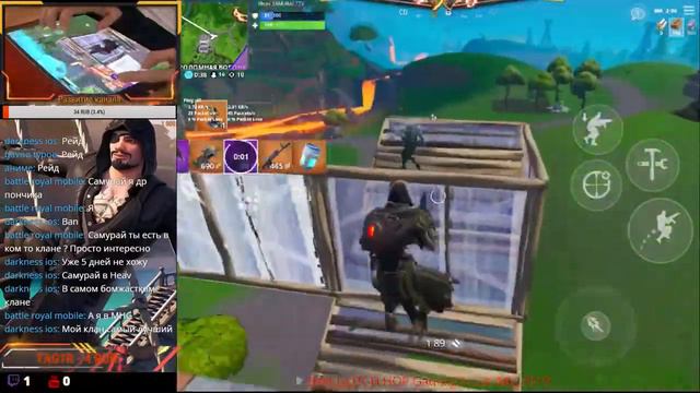 Я нашел карту сокровищ в первый раз!! А хожу в скине за 100к - FORTNITE MOBILE // Первый монтаж :0