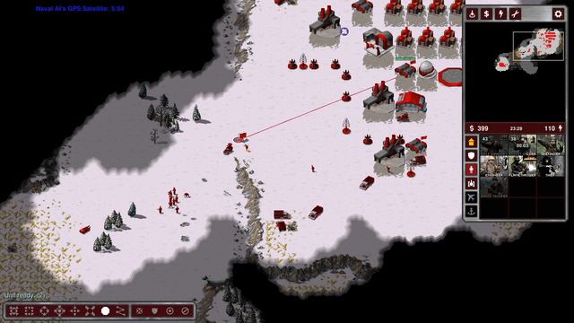 OpenRA Red Alert skirmish mode Mass Confliction Russia VS Germany first game in a while for fu