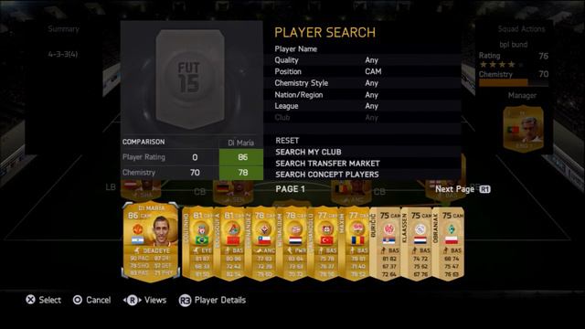 FIFA 15 350k Squad Builder FT. Reus, Agüero, and Courtois