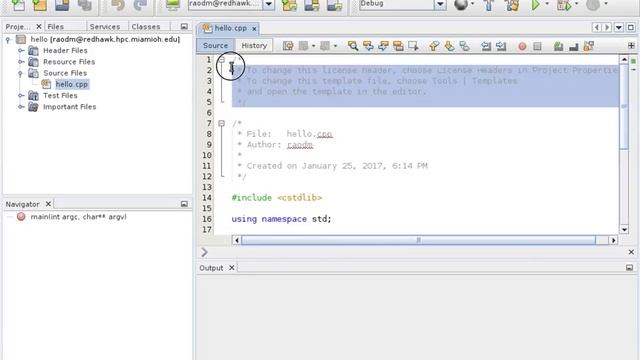 Using NetBeans for Remote C++ Programming