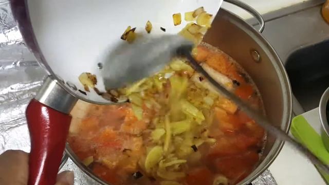 Salmon belly sour soup. An asian delicacy. ?