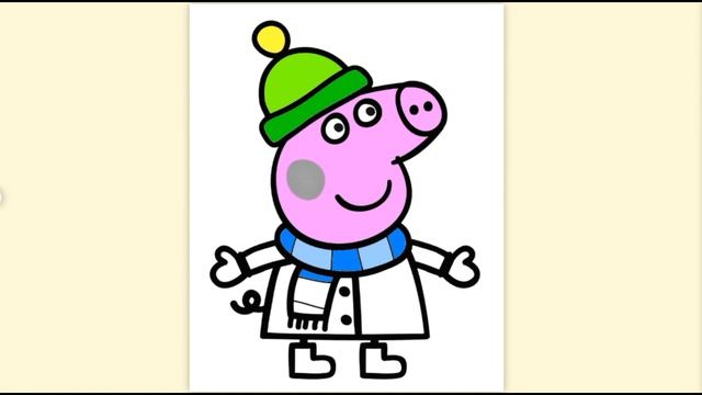 Peppa Pig Свинка Пеппа Прикольная Видео Раскраска Для Детей