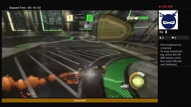 Rocket league w/noel in the background
