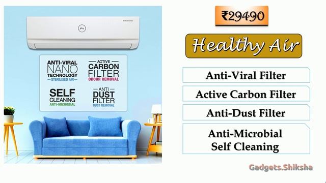 1-Ton | 3-Star | Inverter Split AC under 30000 Rupees | #Godrej AC 1T GIC 12TTC3-GVA
