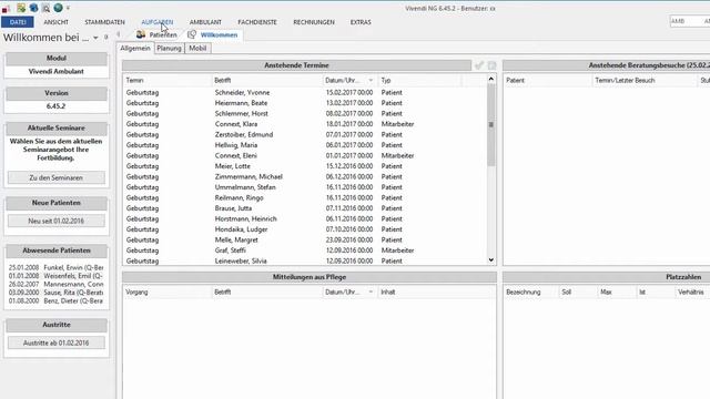 Vivendi NG - Multifunktionsleiste ein- und ausblenden