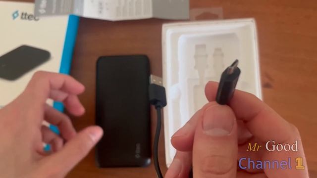 Крутой Повербанк Ttec PowerSlim Duo 10000mAh, USB Type C (2BB163S) Poverbank батарея акумулятор