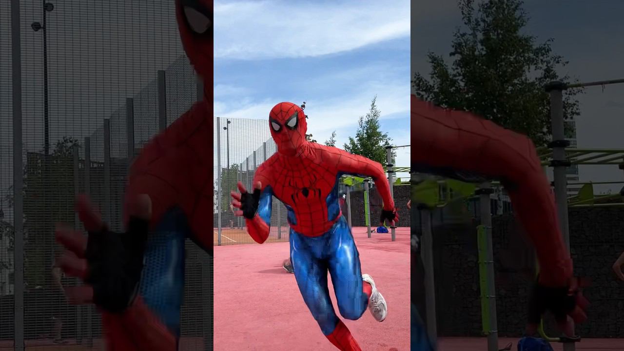 Spiderman surprised the guy#shorts