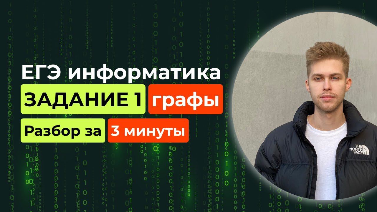 Задание 1. ЕГЭ Информатика 2025. Новый разбор за 3 минуты! Графы