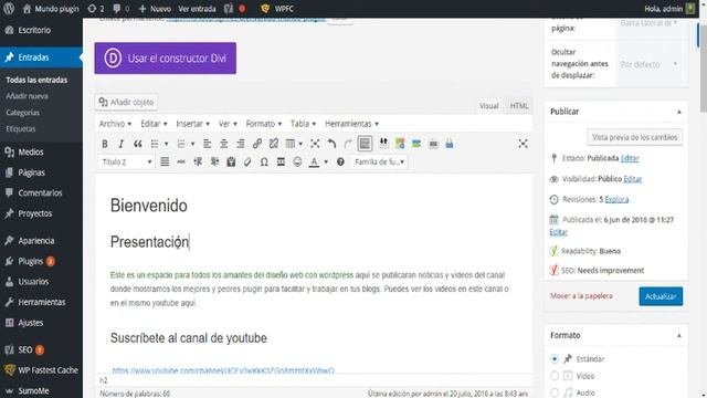 Plugin para hacer indices en wordpress como wikipedia