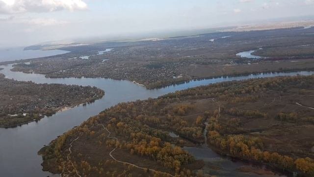 Полет на вертолете над Киевом.
