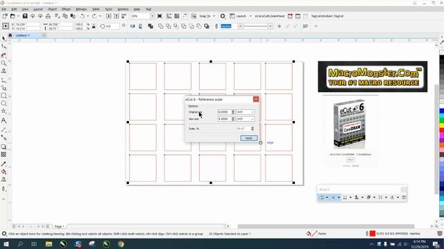 Corel Draw Tips & Tricks Macro Monster Scale all objects at one time