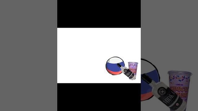 Россия и гримас Шейк grimaceshake россия countryballs grimace рисуеммультфильмы