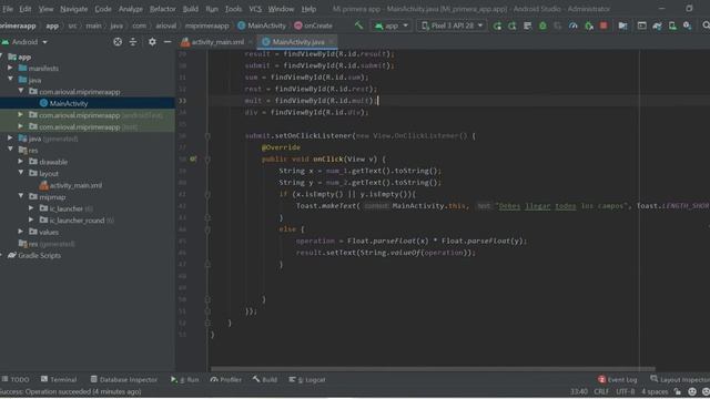 Curso Android Studio de cero a experto  - condicionales, RadioButton