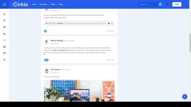 Cirkle  Social Networking WordPress Theme Intranet Elementor
