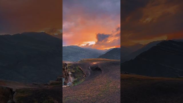 Фантастический закат в горах Дагестана