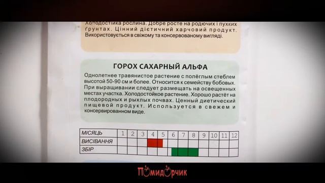 Семена Горох Сахарный Альфа профпакет - Помидорчик