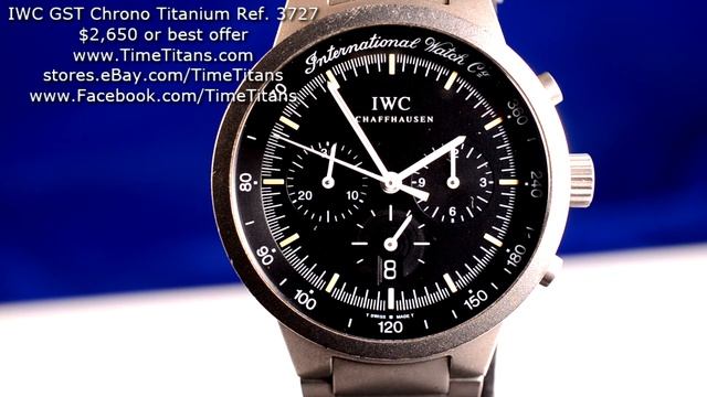 IWC GST Chronograph Titanium Ref. 3727 Mechaquartz